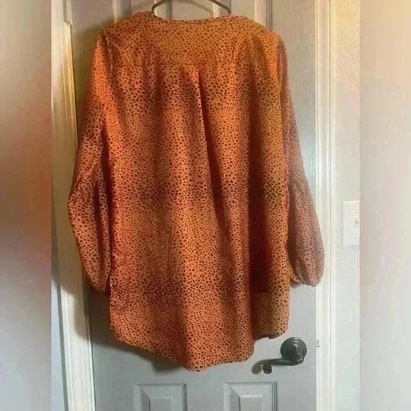 Copper & Black Hi Lo V neck long sleeves NWOT women’s size large - Picture 5 of 7